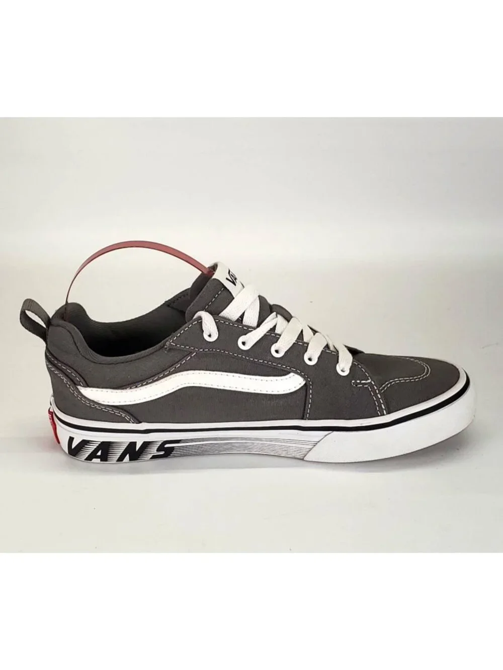 Vans Gray Canvas Filmore Old Fashion Kids' Skate Shoes Size 4 Youth 1684